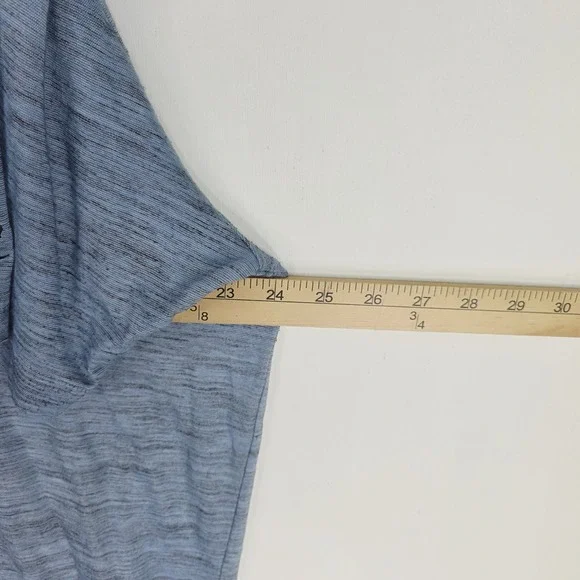 Travis Mathew Polo Shirt Men XXL Blue/Black Heather Performance The Retreat Golf - Picture 8 of 13